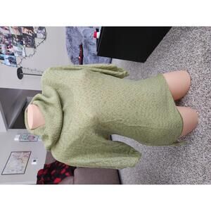 Women's Green Cowl Neck Sweater